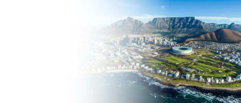 Cape Town in Southern Africa